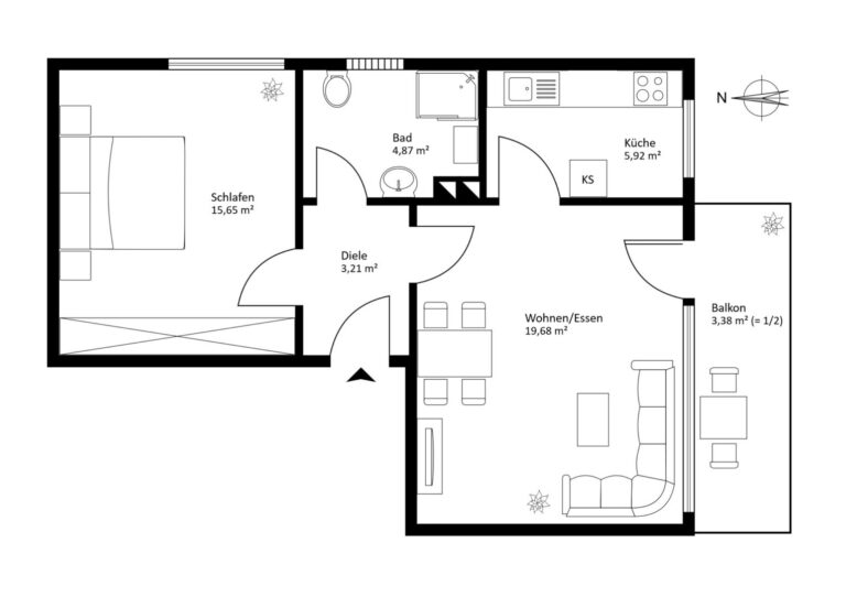 Grundriss OG links