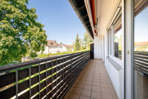 Balkon mit Gartenblick
