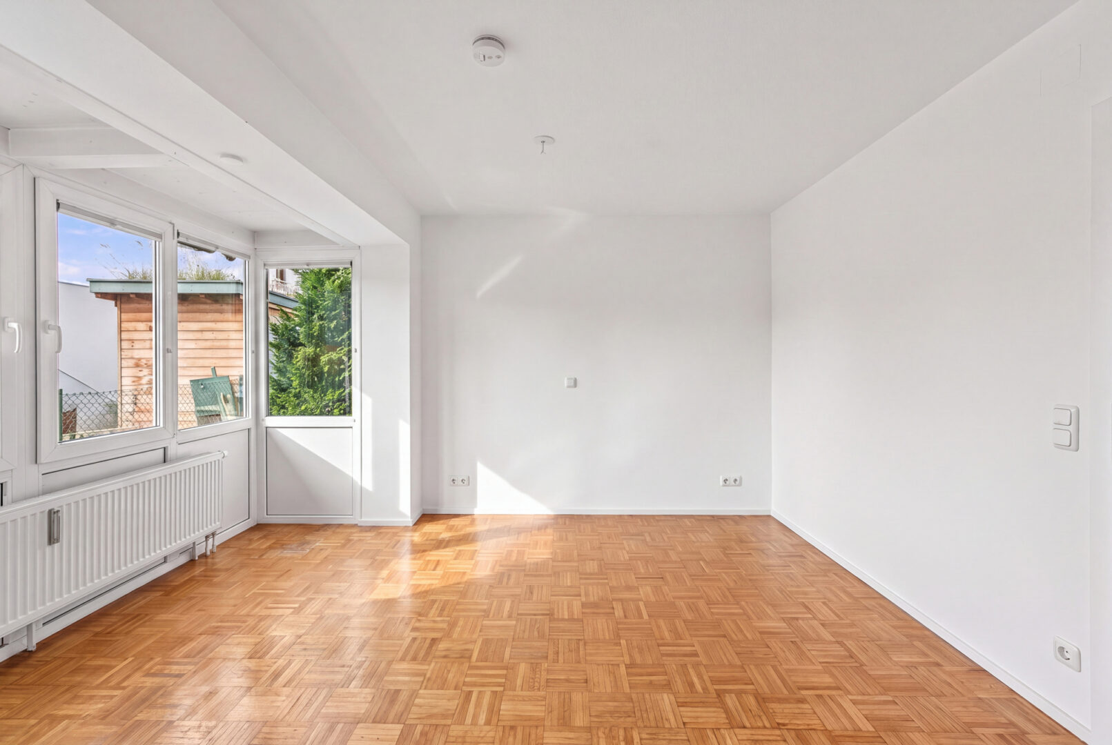 Schlafzimmer mit Erker