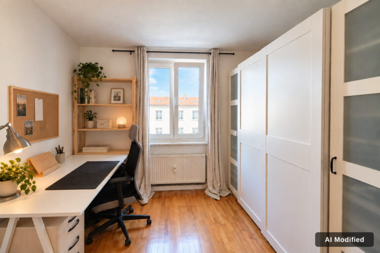 Arbeitsbereich im Schlafzimmer